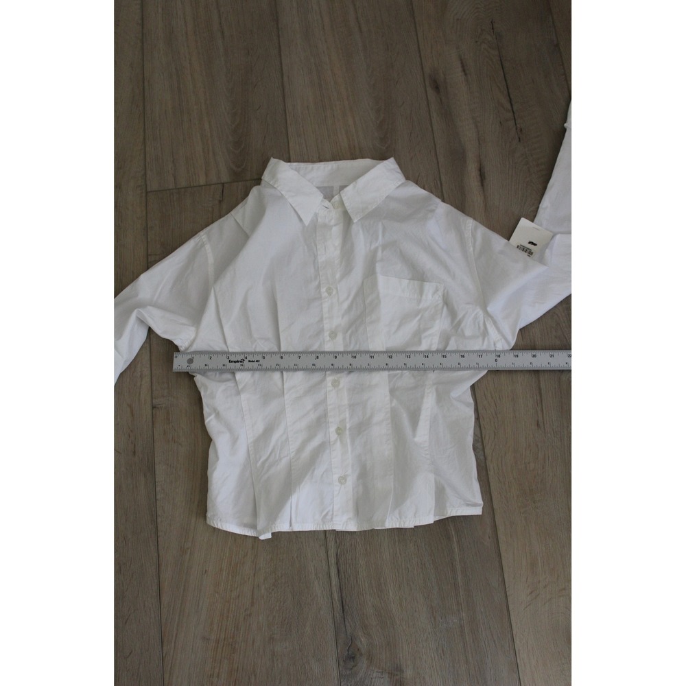 Citizens of Humanity Francis Corset Shirt White Button Down Women's Size S NWT - Picture 9 of 11